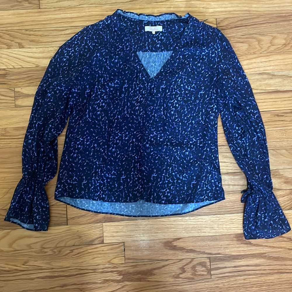Blue Parker Floral Blouse